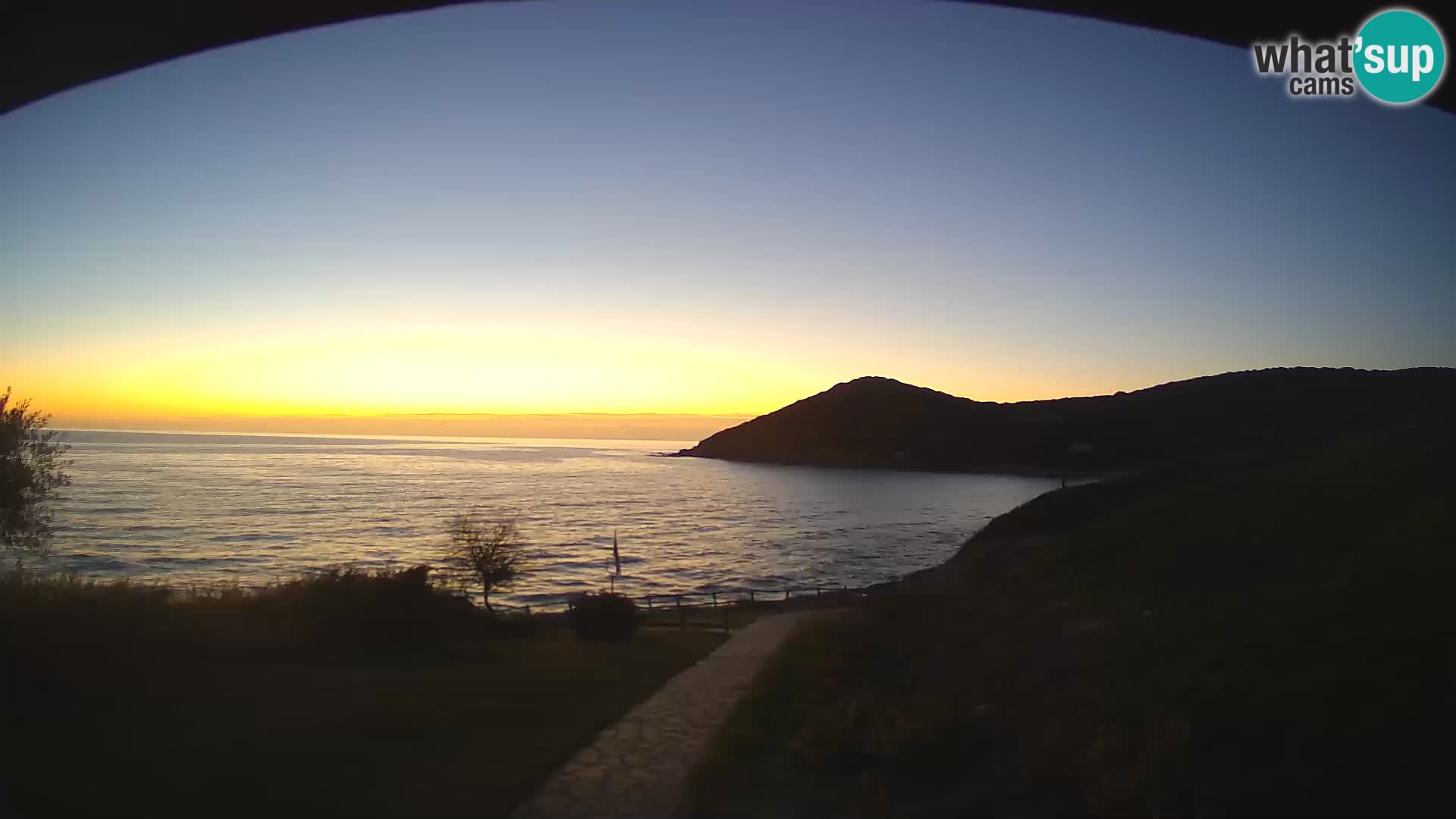 Webcam Strand von Poglina – Blick von der Bar Da Ricciolina – Alghero – Sardinien