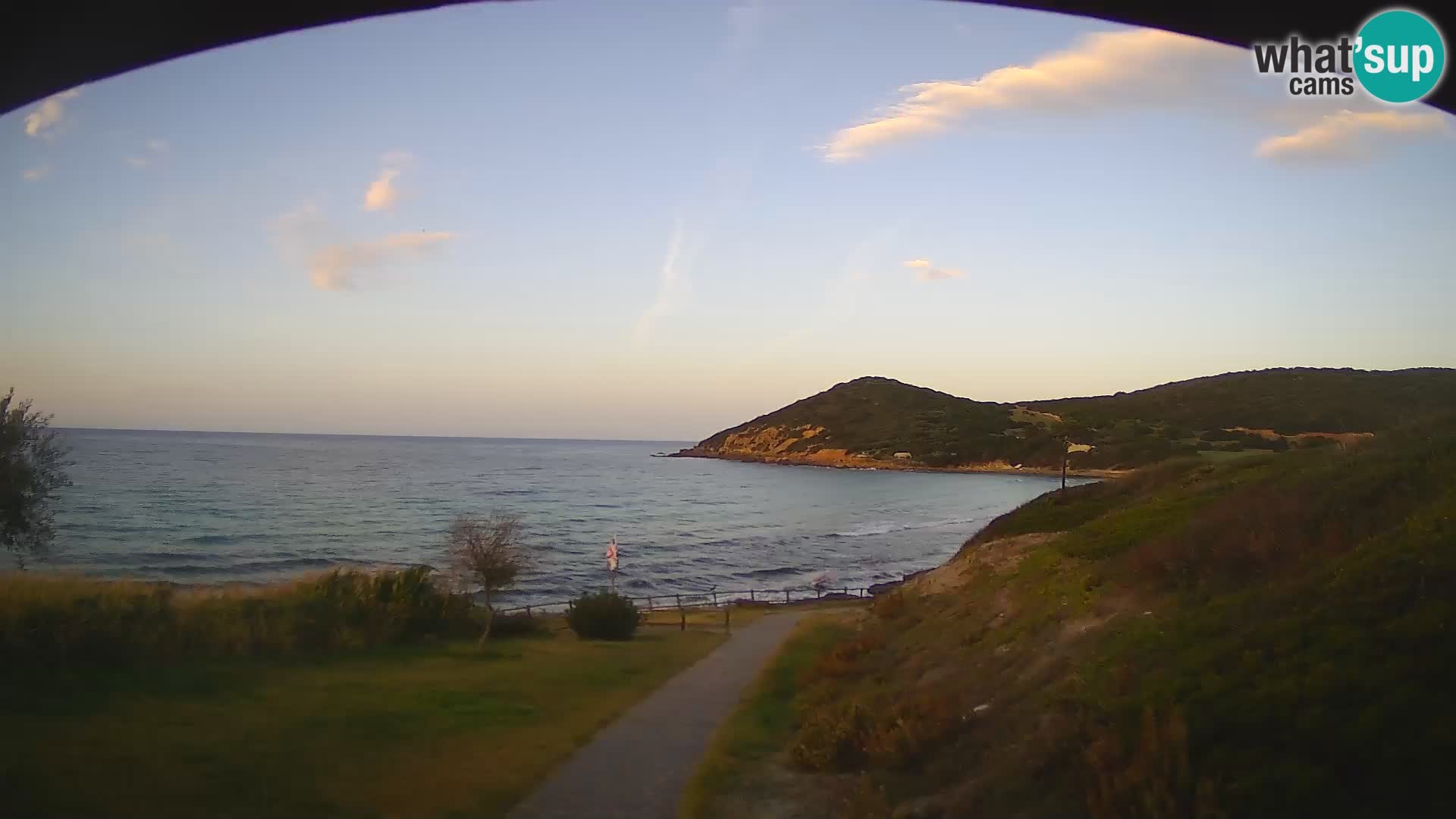 Webcam spiaggia Poglina – Vista dal bar Da Ricciolina – Alghero – Sardegna