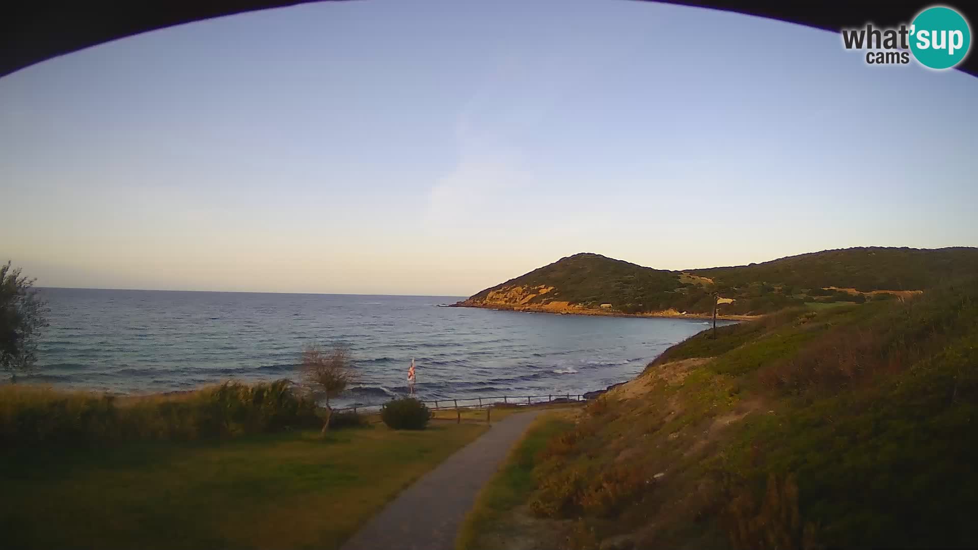 Spletna kamera plaža Poglina – Da Ricciolina – Alghero – Sardinija