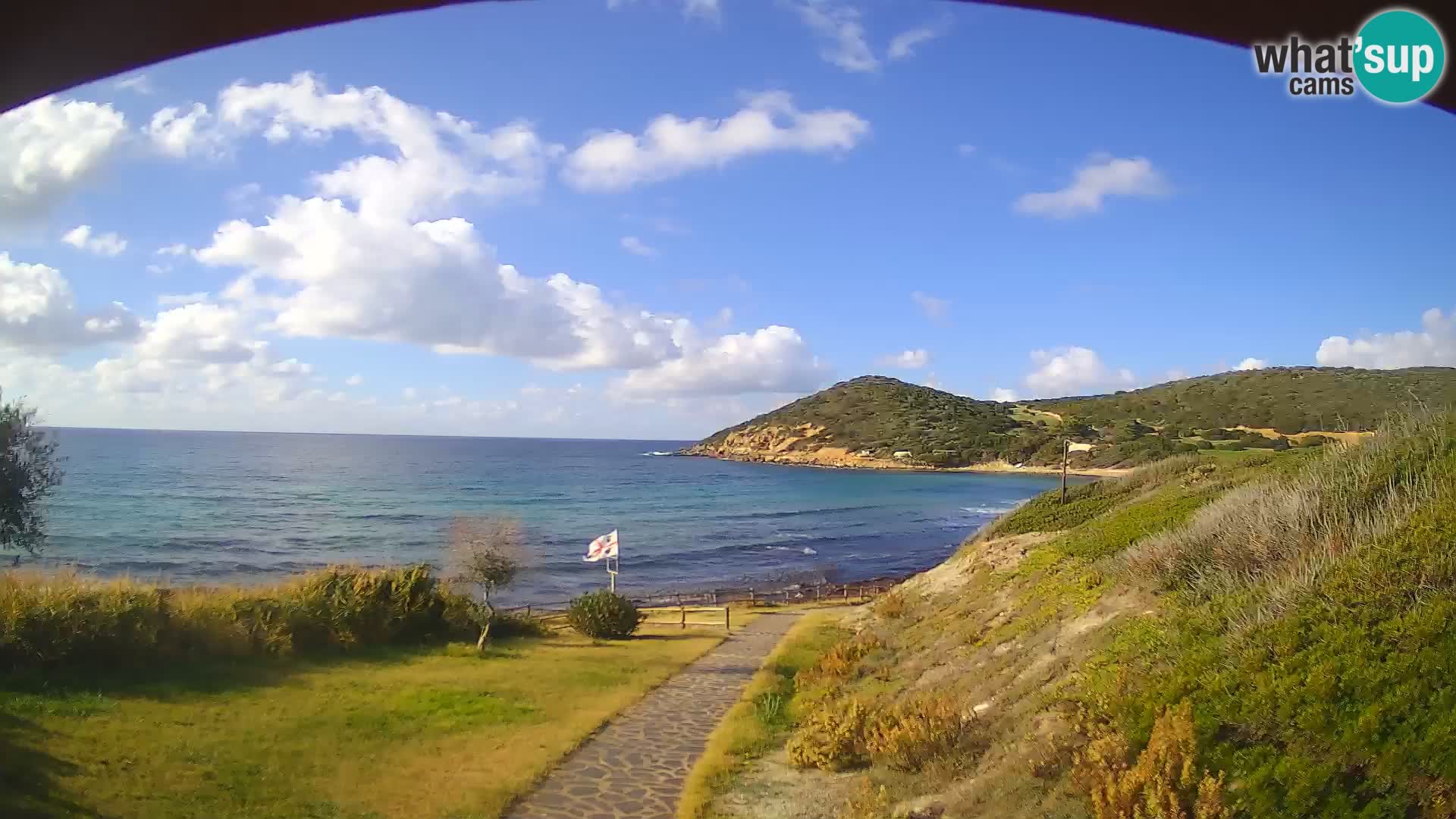 Spletna kamera plaža Poglina – Da Ricciolina – Alghero – Sardinija