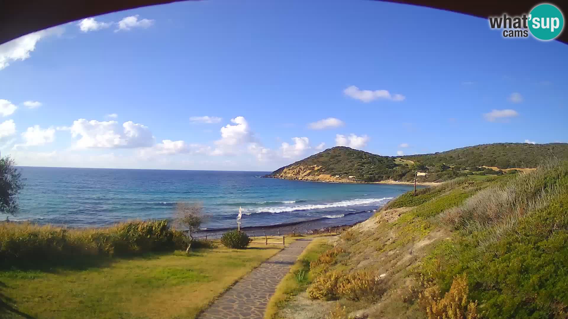 Spletna kamera plaža Poglina – Da Ricciolina – Alghero – Sardinija