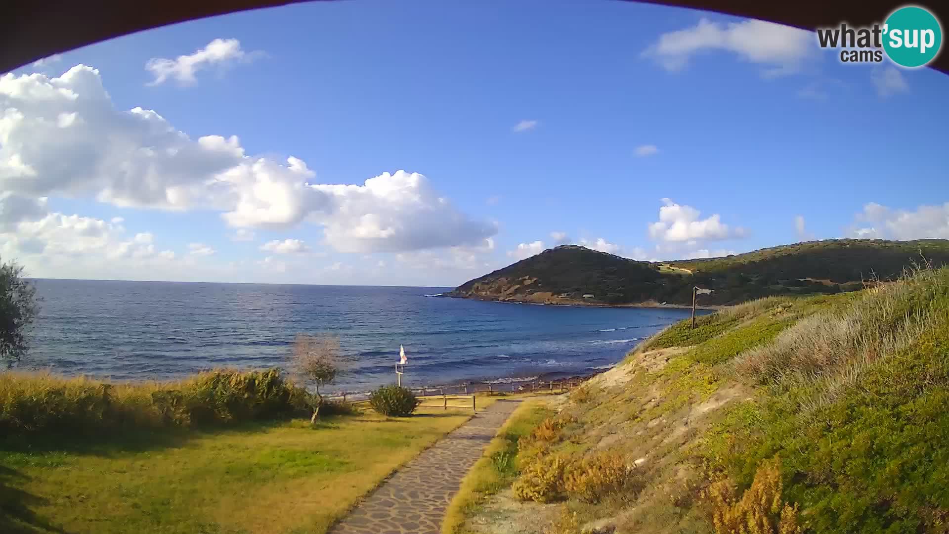 Webcam spiaggia Poglina – Vista dal bar Da Ricciolina – Alghero – Sardegna