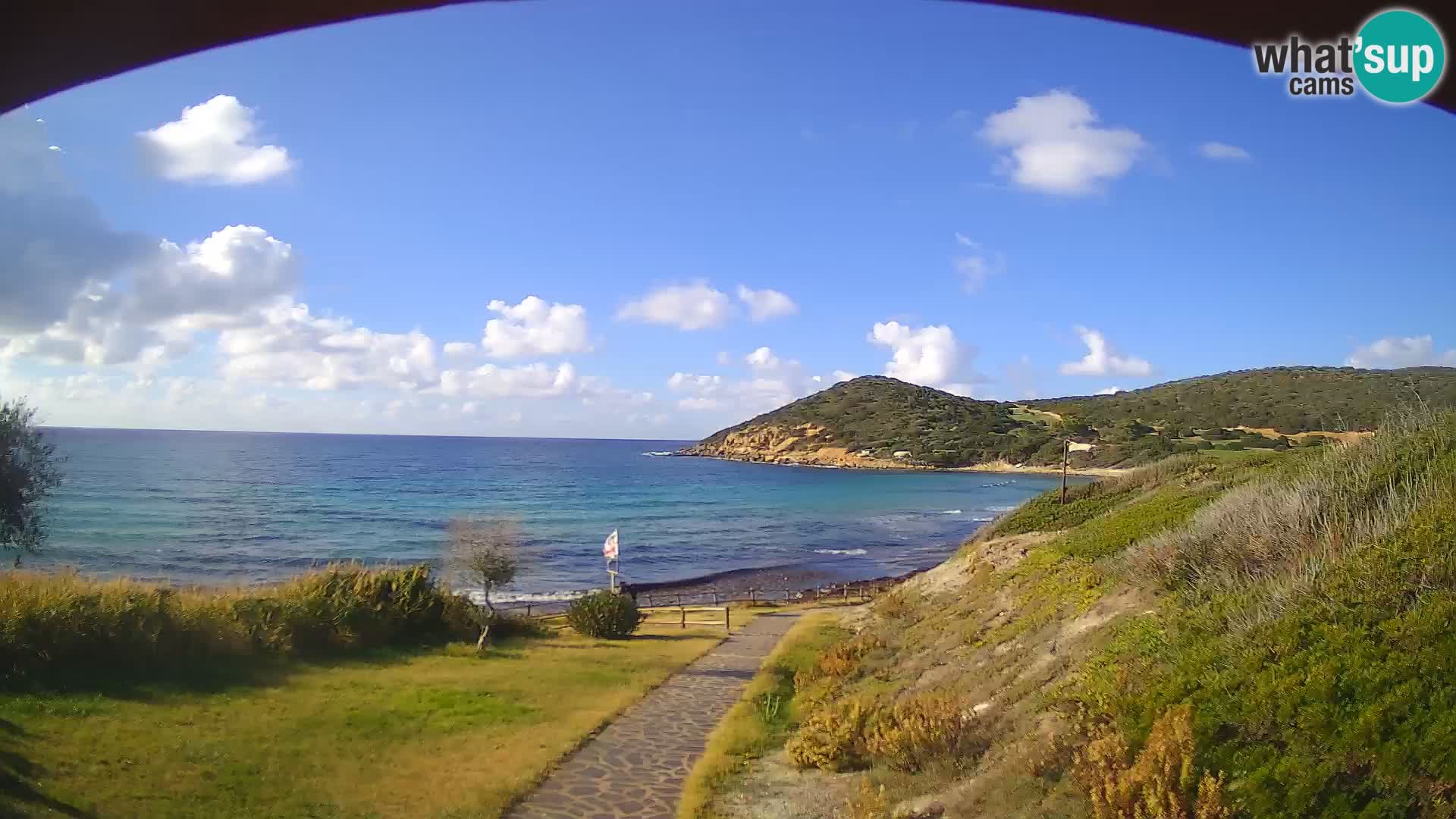 Spletna kamera plaža Poglina – Da Ricciolina – Alghero – Sardinija