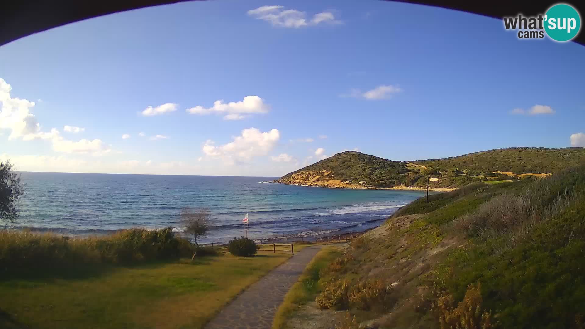 Webcam spiaggia Poglina – Vista dal bar Da Ricciolina – Alghero – Sardegna