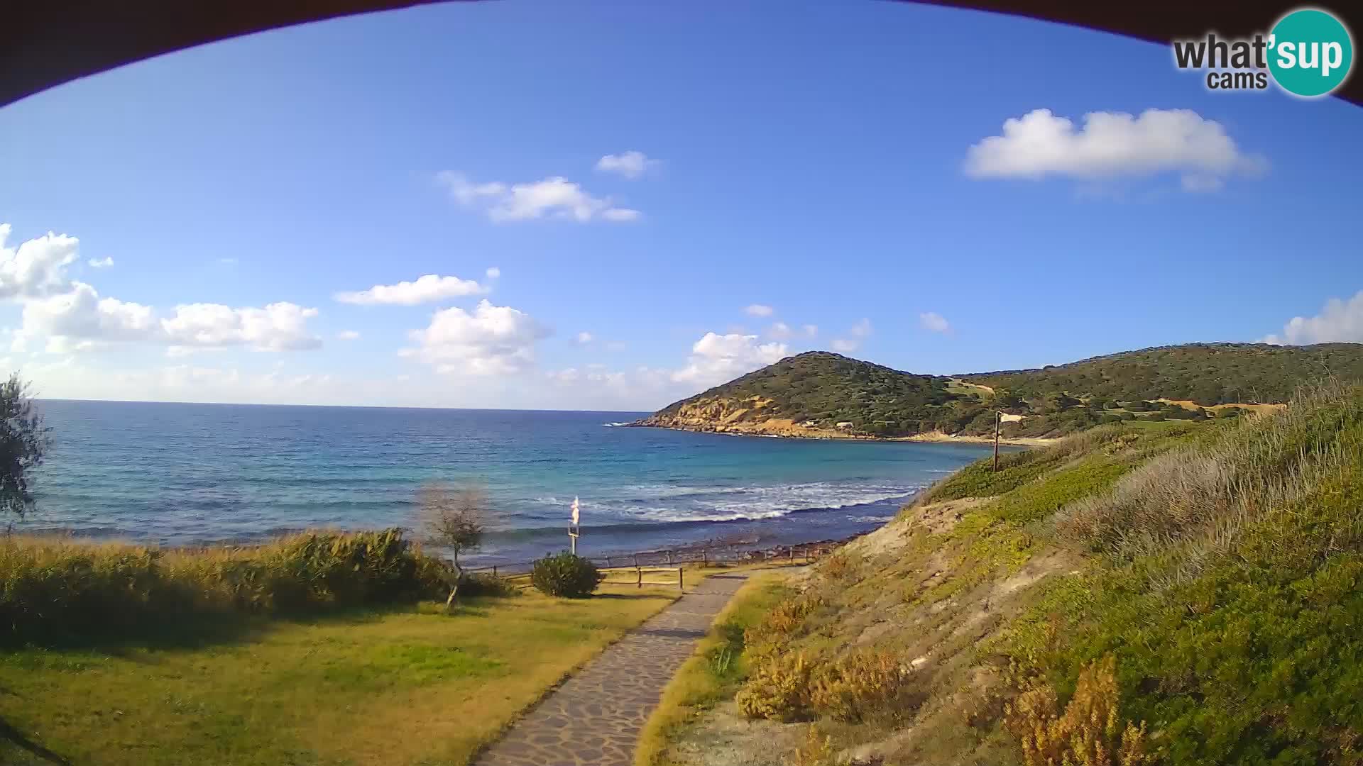 Webcam spiaggia Poglina – Vista dal bar Da Ricciolina – Alghero – Sardegna