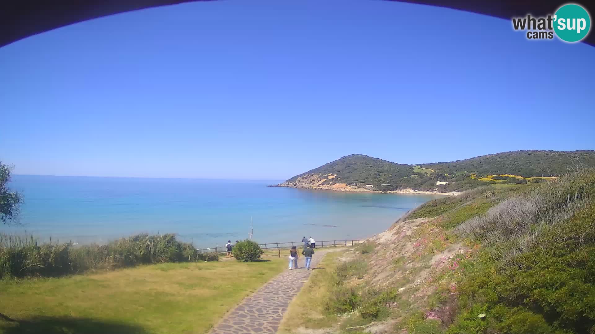 Spletna kamera plaža Poglina – Da Ricciolina – Alghero – Sardinija