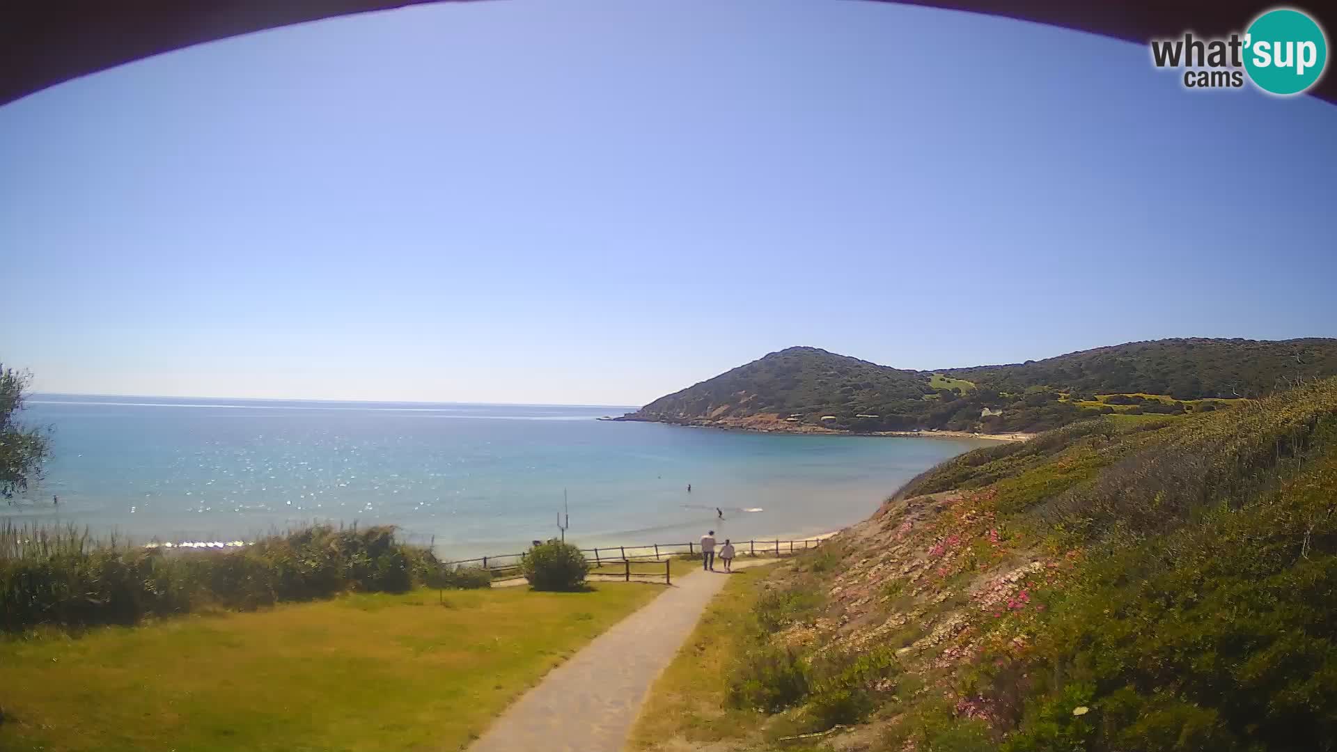 Webcam spiaggia Poglina – Vista dal bar Da Ricciolina – Alghero – Sardegna