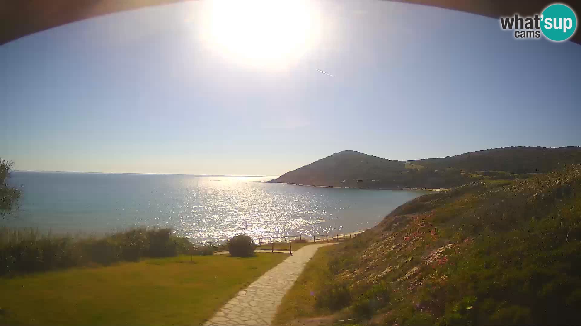 Webcam spiaggia Poglina – Vista dal bar Da Ricciolina – Alghero – Sardegna