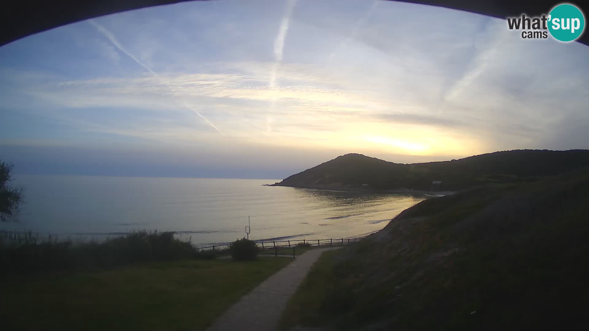 Webcam Strand von Poglina – Blick von der Bar Da Ricciolina – Alghero – Sardinien
