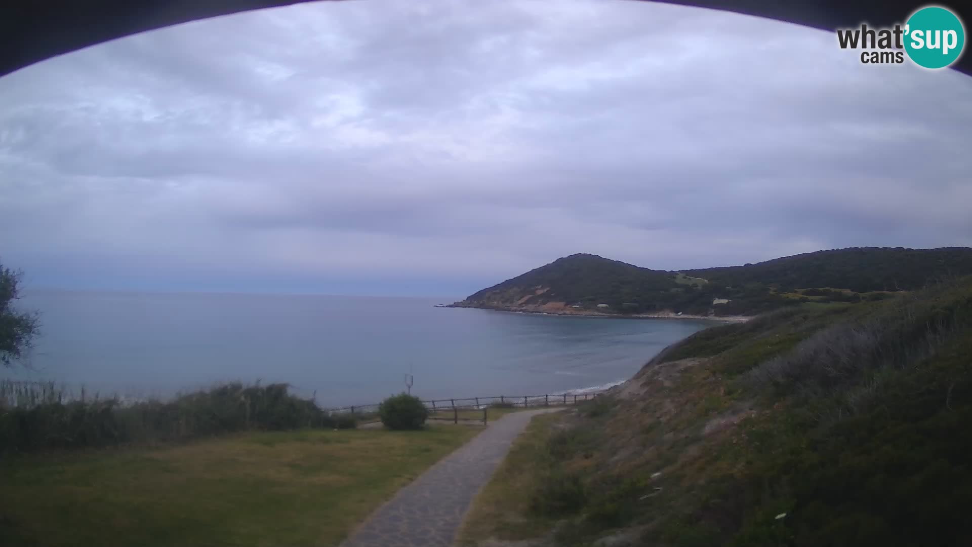 Spletna kamera plaža Poglina – Da Ricciolina – Alghero – Sardinija
