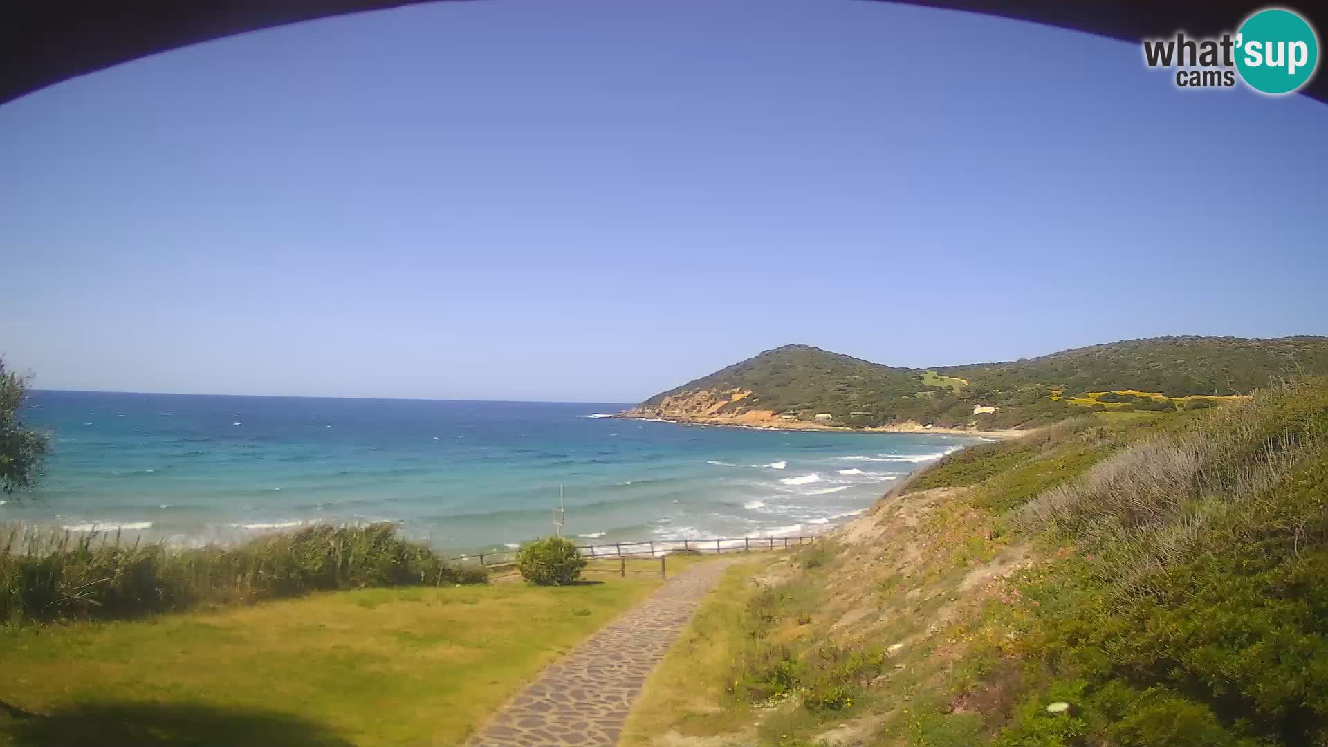 Webcam spiaggia Poglina – Vista dal bar Da Ricciolina – Alghero – Sardegna