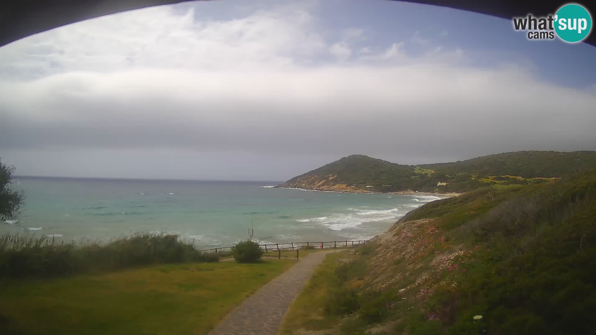 Webcam spiaggia Poglina – Vista dal bar Da Ricciolina – Alghero – Sardegna
