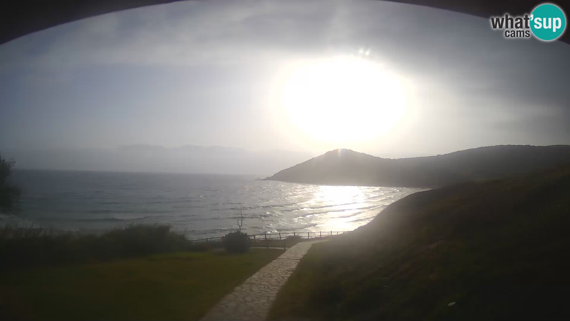 Spletna kamera plaža Poglina – Da Ricciolina – Alghero – Sardinija