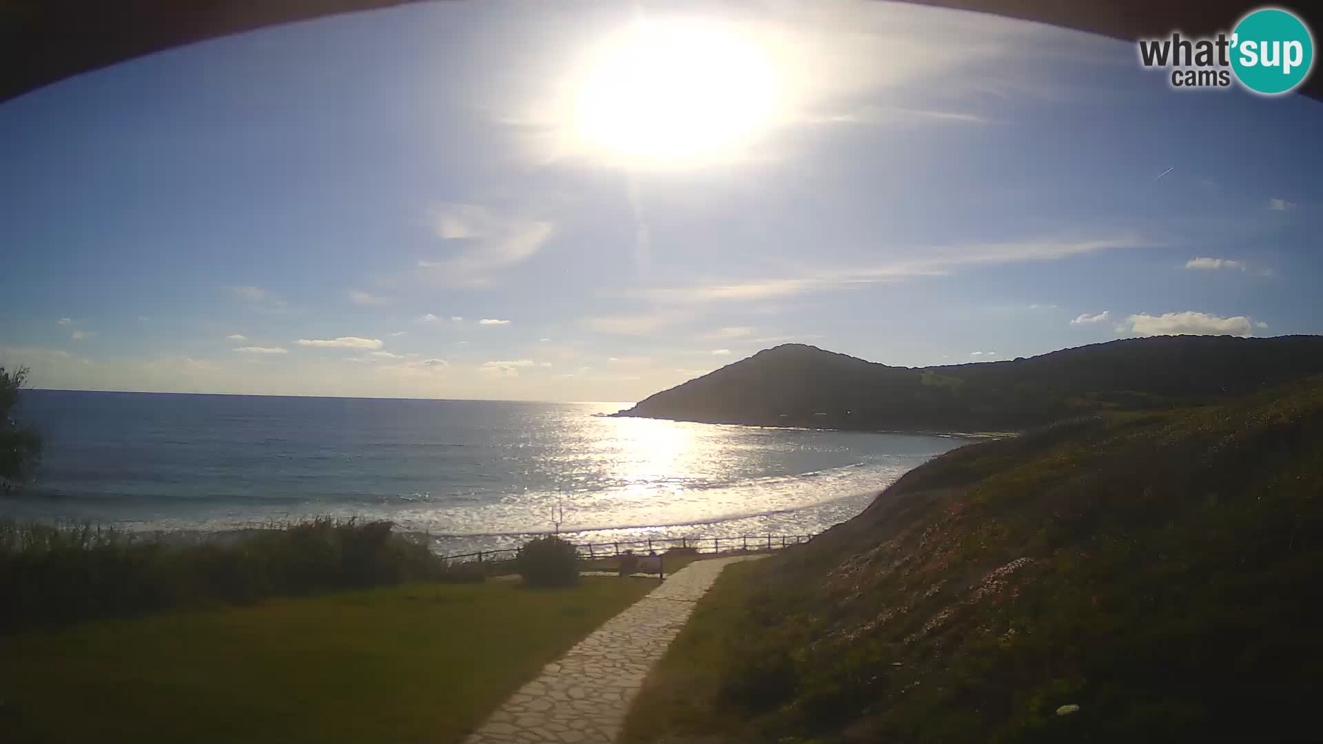 Webcam spiaggia Poglina – Vista dal bar Da Ricciolina – Alghero – Sardegna