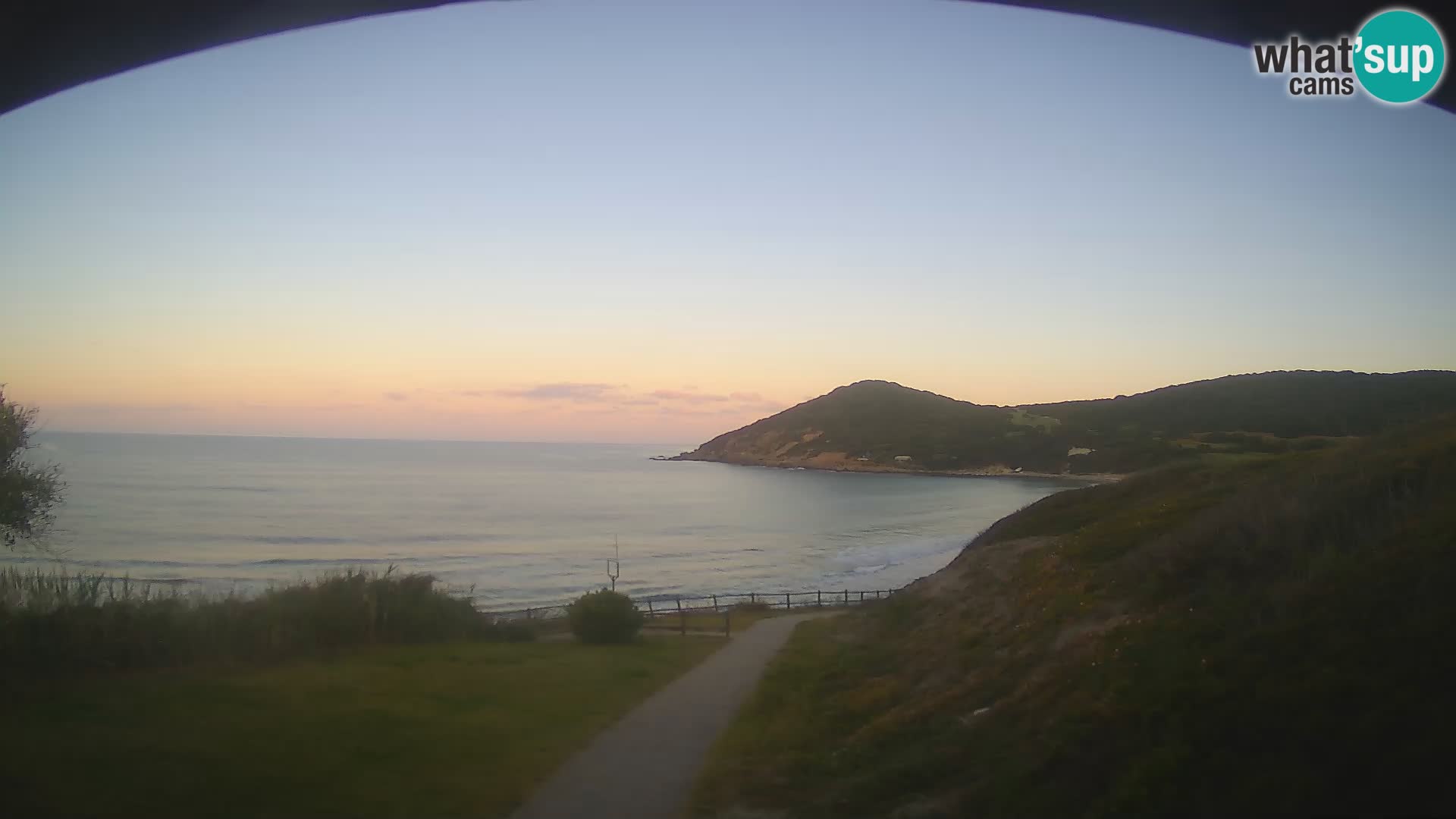 Webcam Strand von Poglina – Blick von der Bar Da Ricciolina – Alghero – Sardinien