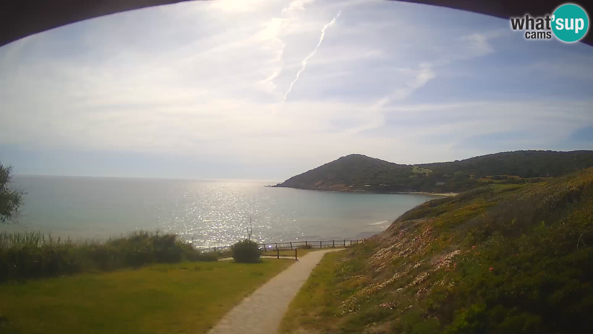 Webcam Strand von Poglina – Blick von der Bar Da Ricciolina – Alghero – Sardinien