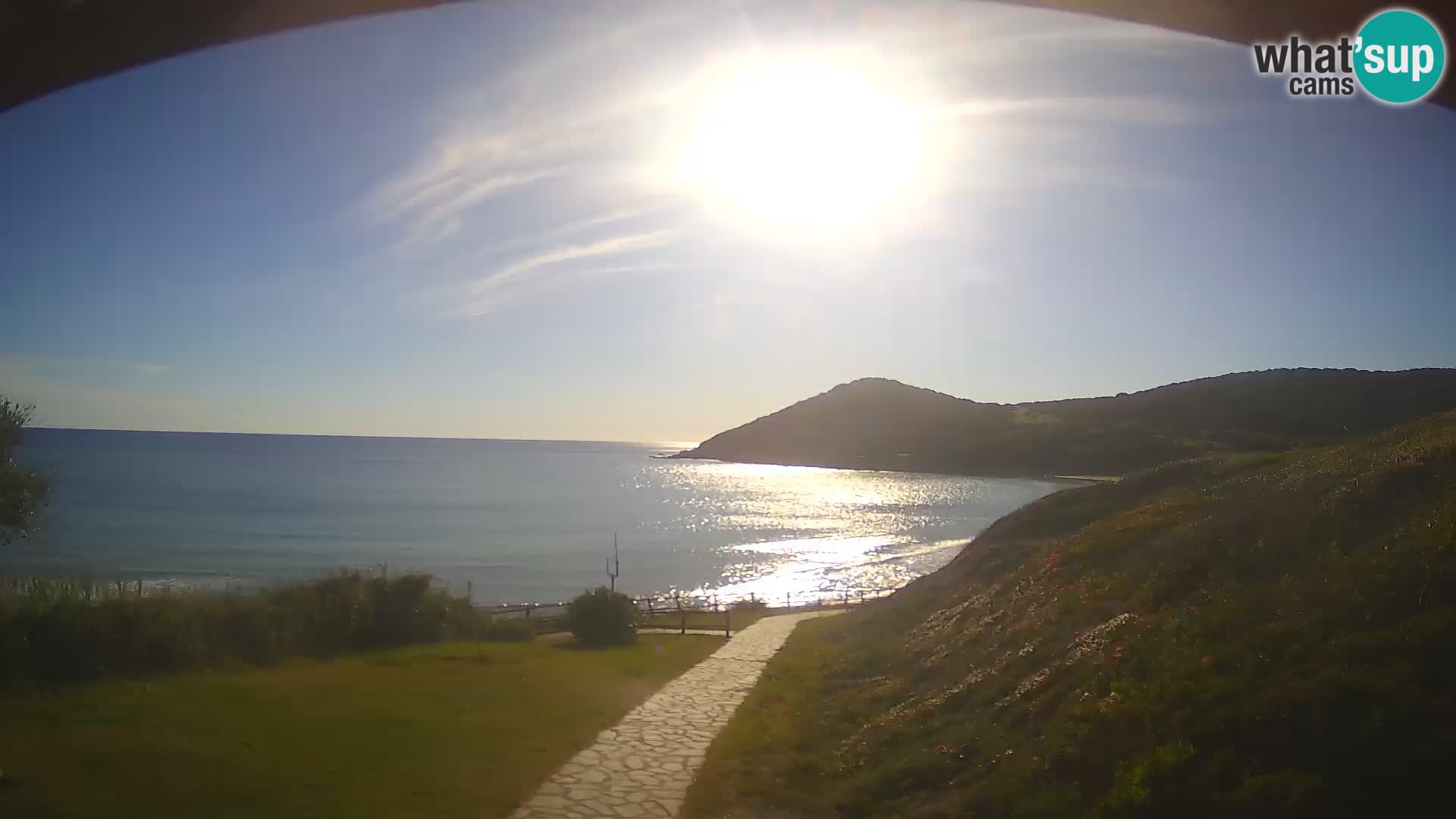 Webcam spiaggia Poglina – Vista dal bar Da Ricciolina – Alghero – Sardegna