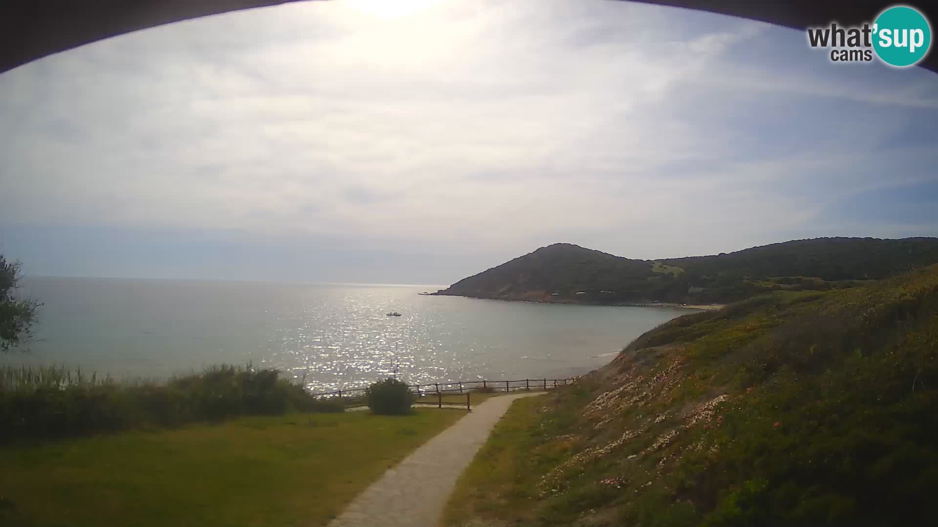 Webcam spiaggia Poglina – Vista dal bar Da Ricciolina – Alghero – Sardegna