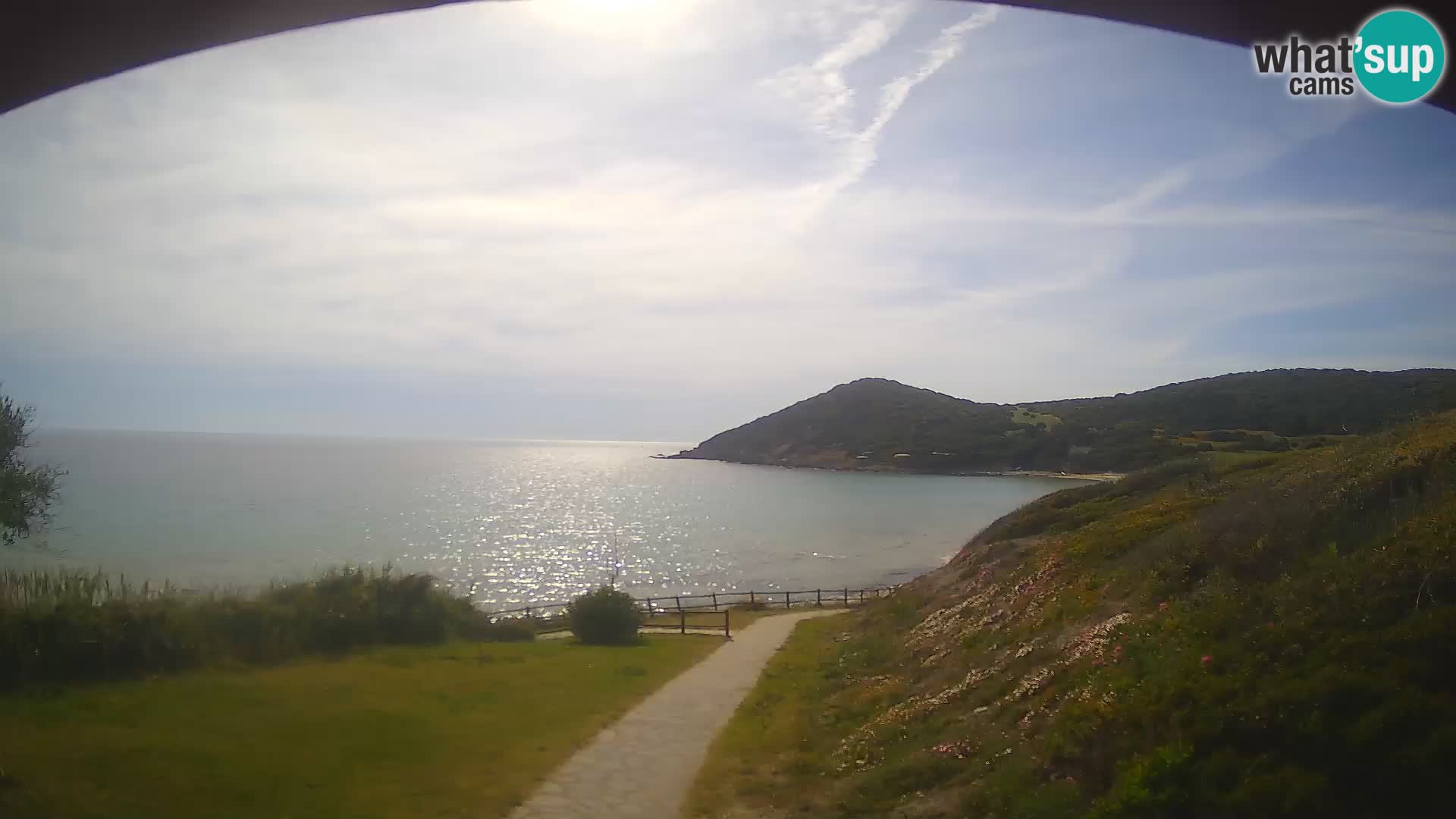 Webcam spiaggia Poglina – Vista dal bar Da Ricciolina – Alghero – Sardegna