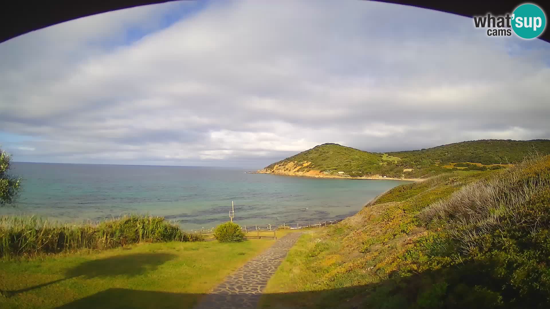 Webcam Strand von Poglina – Blick von der Bar Da Ricciolina – Alghero – Sardinien