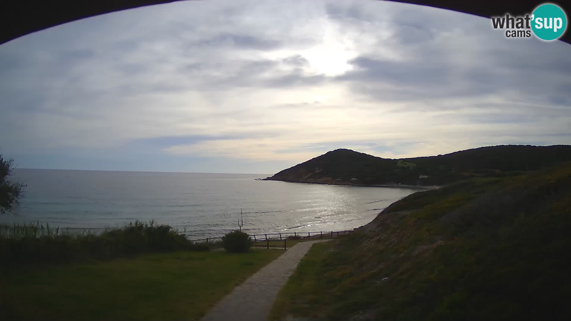 Webcam Strand von Poglina – Blick von der Bar Da Ricciolina – Alghero – Sardinien