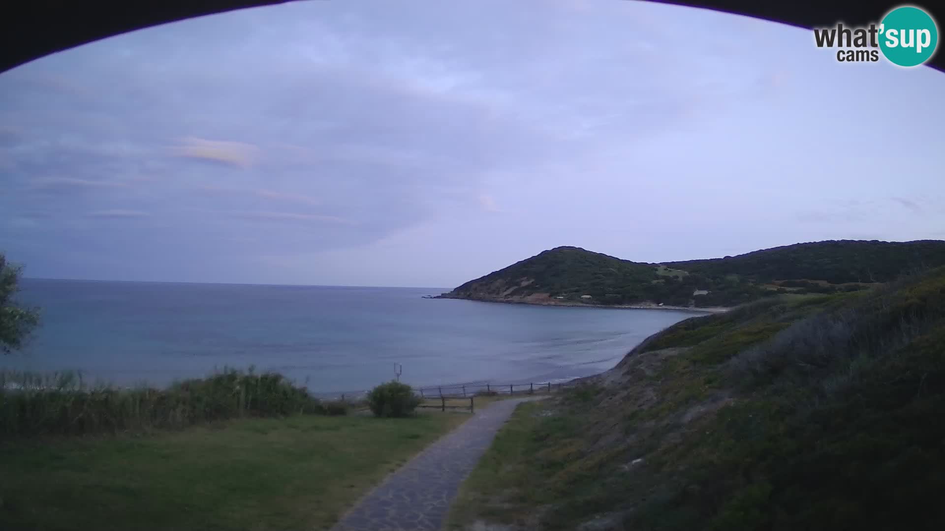 Spletna kamera plaža Poglina – Da Ricciolina – Alghero – Sardinija
