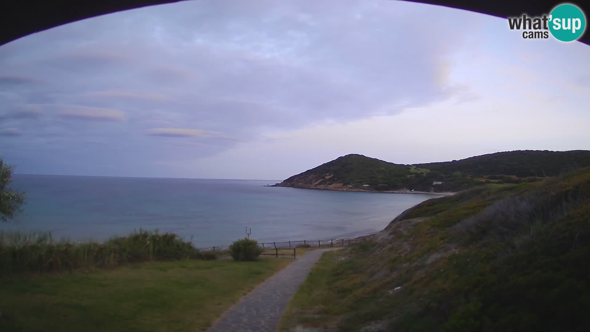 Spletna kamera plaža Poglina – Da Ricciolina – Alghero – Sardinija