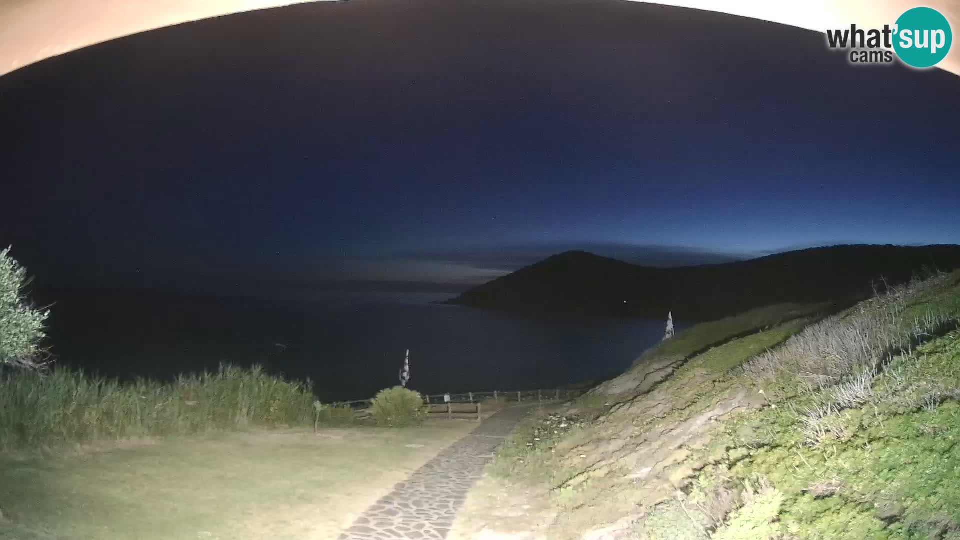 Webcam Strand von Poglina – Blick von der Bar Da Ricciolina – Alghero – Sardinien
