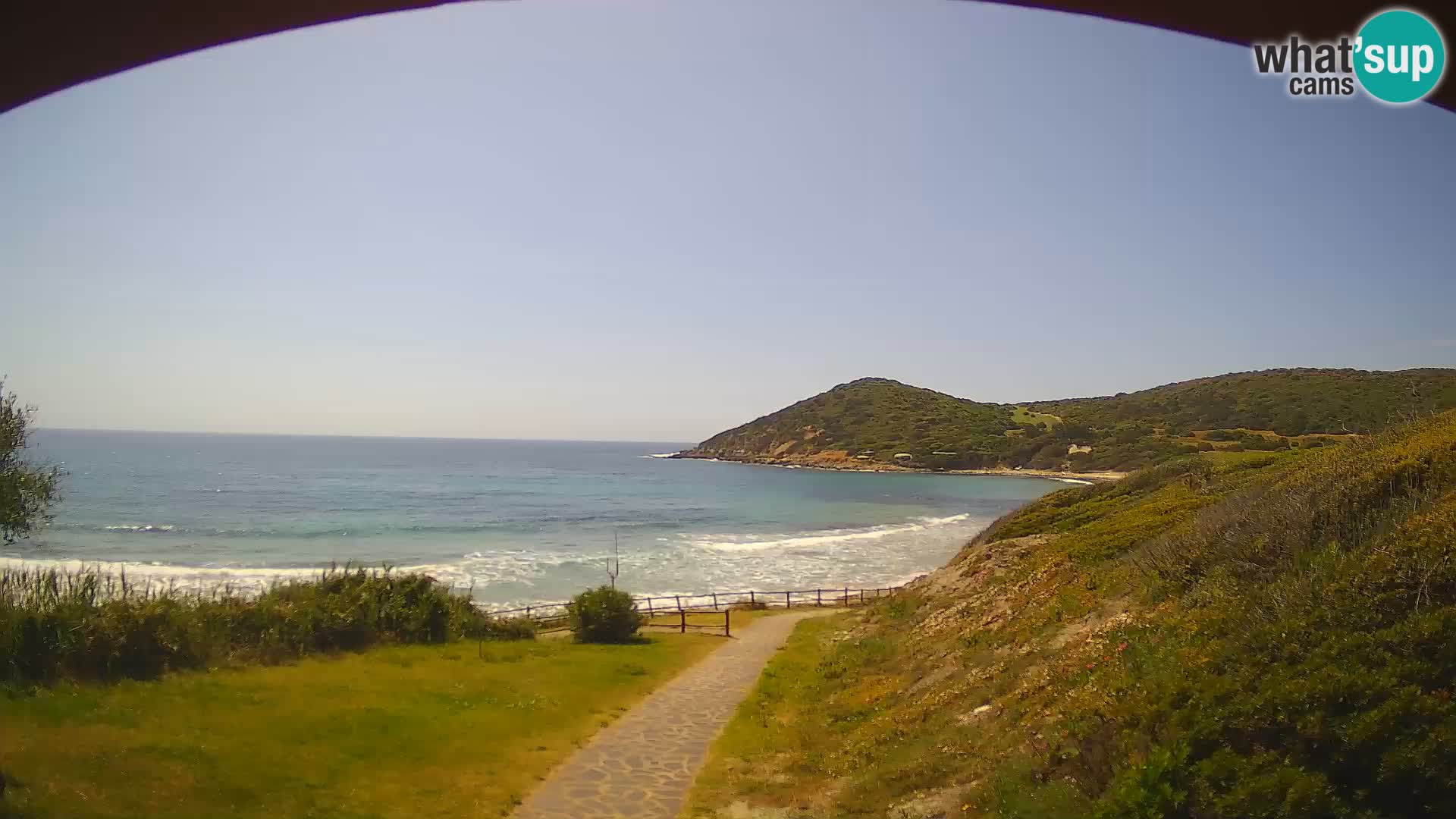 Webcam spiaggia Poglina – Vista dal bar Da Ricciolina – Alghero – Sardegna