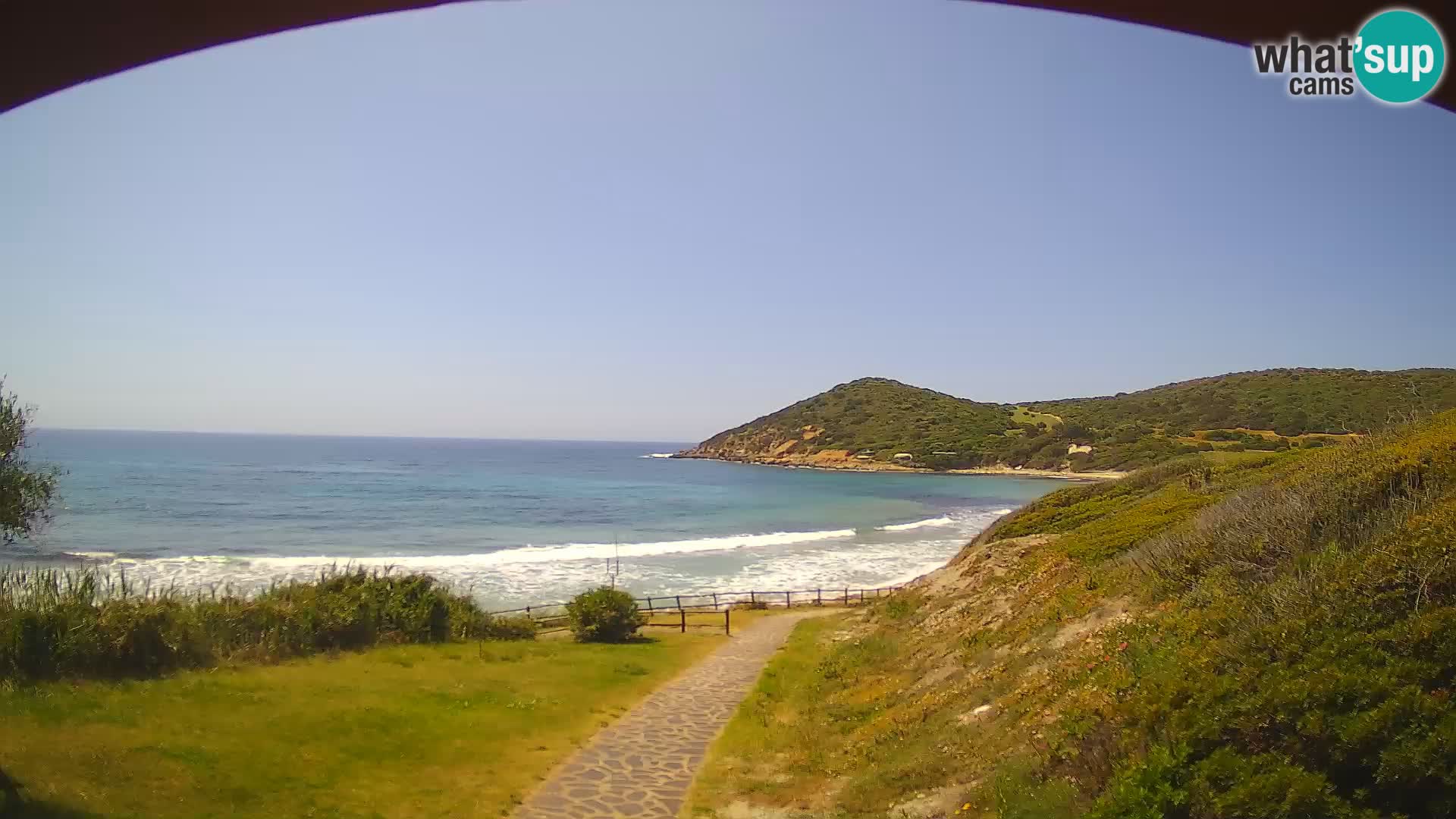 Webcam spiaggia Poglina – Vista dal bar Da Ricciolina – Alghero – Sardegna