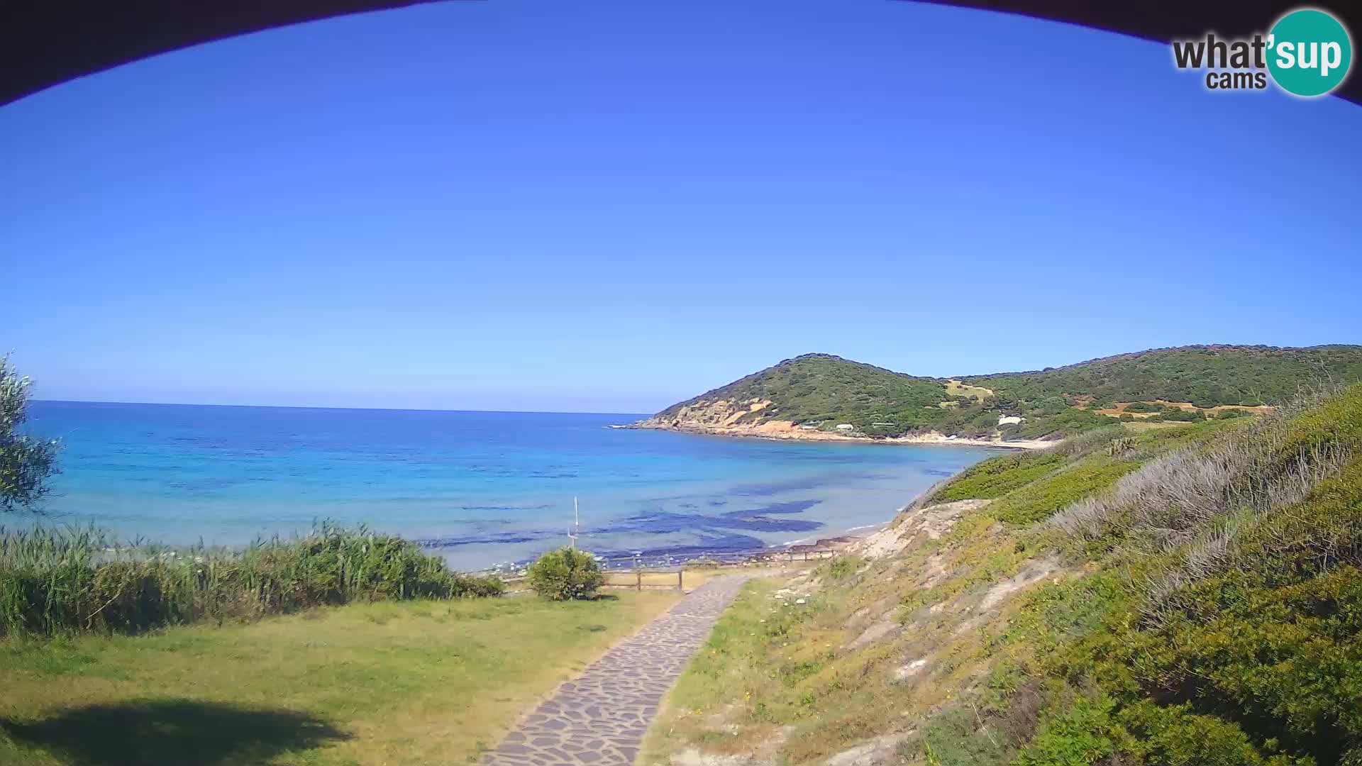 Webcam spiaggia Poglina – Vista dal bar Da Ricciolina – Alghero – Sardegna