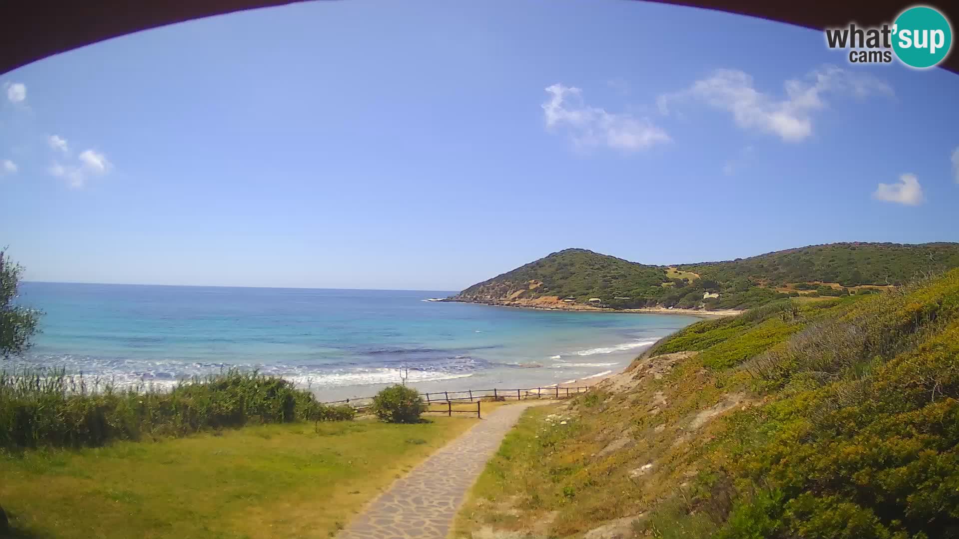 Webcam spiaggia Poglina – Vista dal bar Da Ricciolina – Alghero – Sardegna
