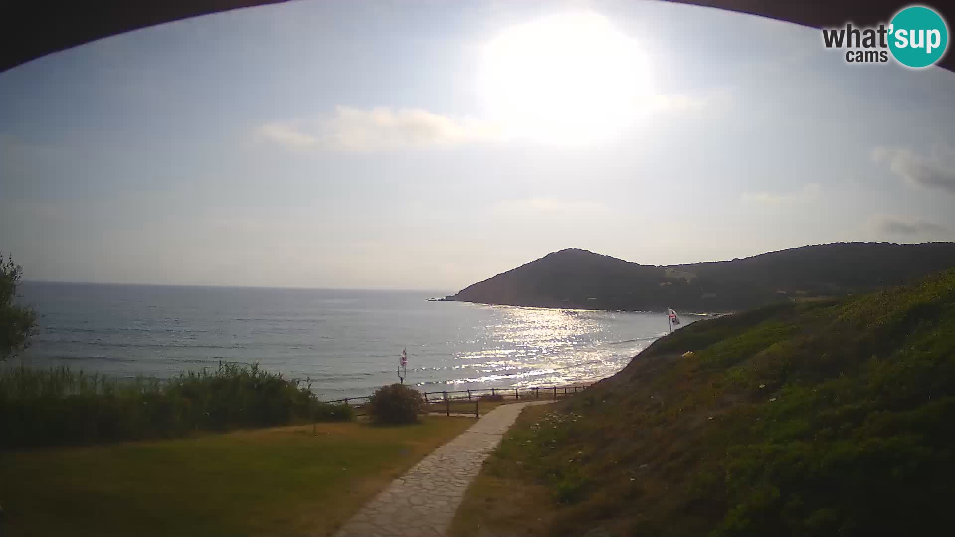 Spletna kamera plaža Poglina – Da Ricciolina – Alghero – Sardinija