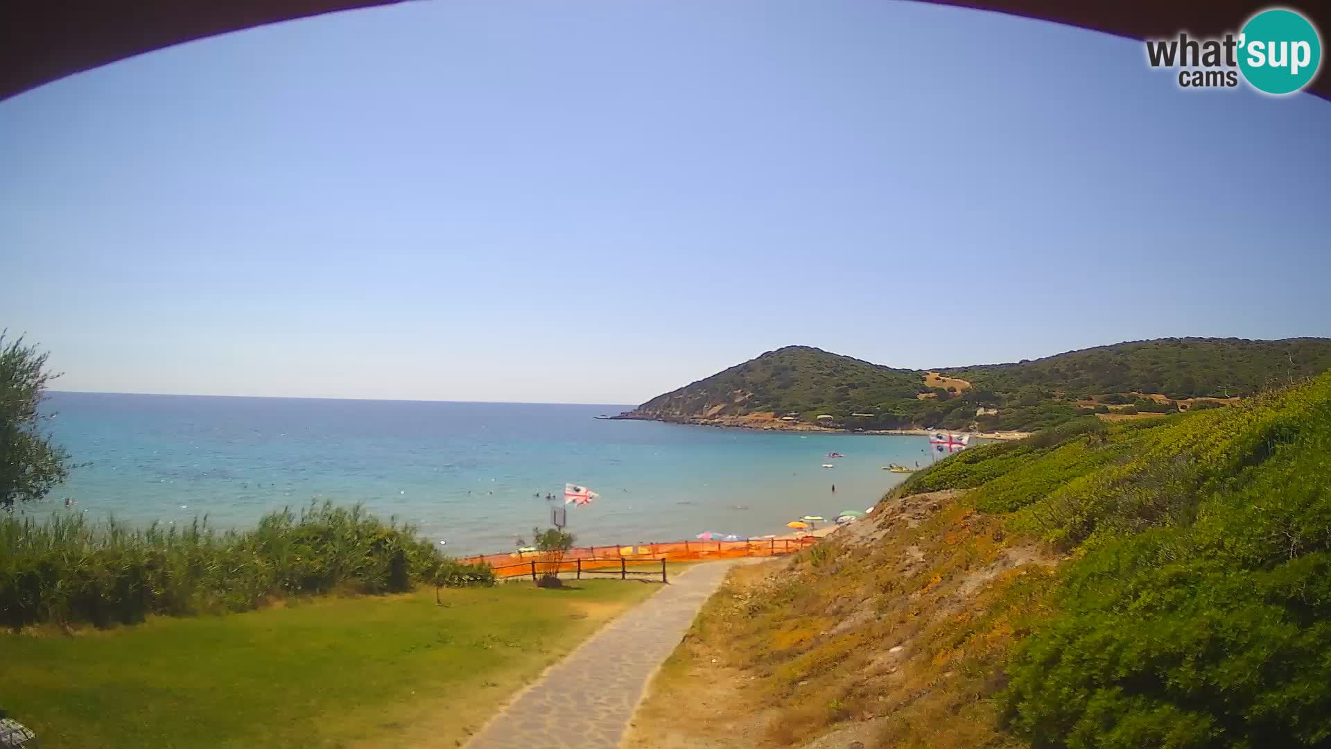 Spletna kamera plaža Poglina – Da Ricciolina – Alghero – Sardinija