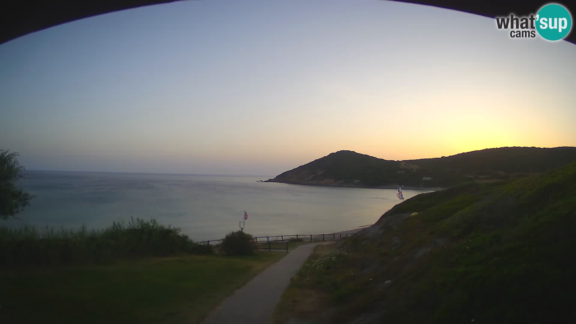 Webcam spiaggia Poglina – Vista dal bar Da Ricciolina – Alghero – Sardegna