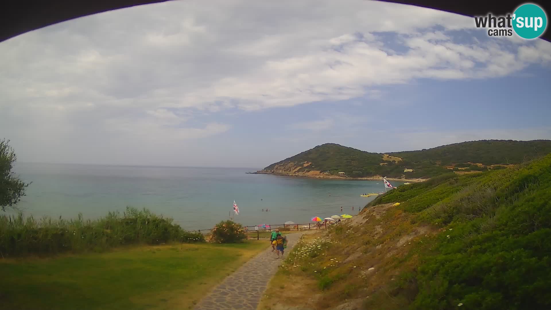 Webcam spiaggia Poglina – Vista dal bar Da Ricciolina – Alghero – Sardegna