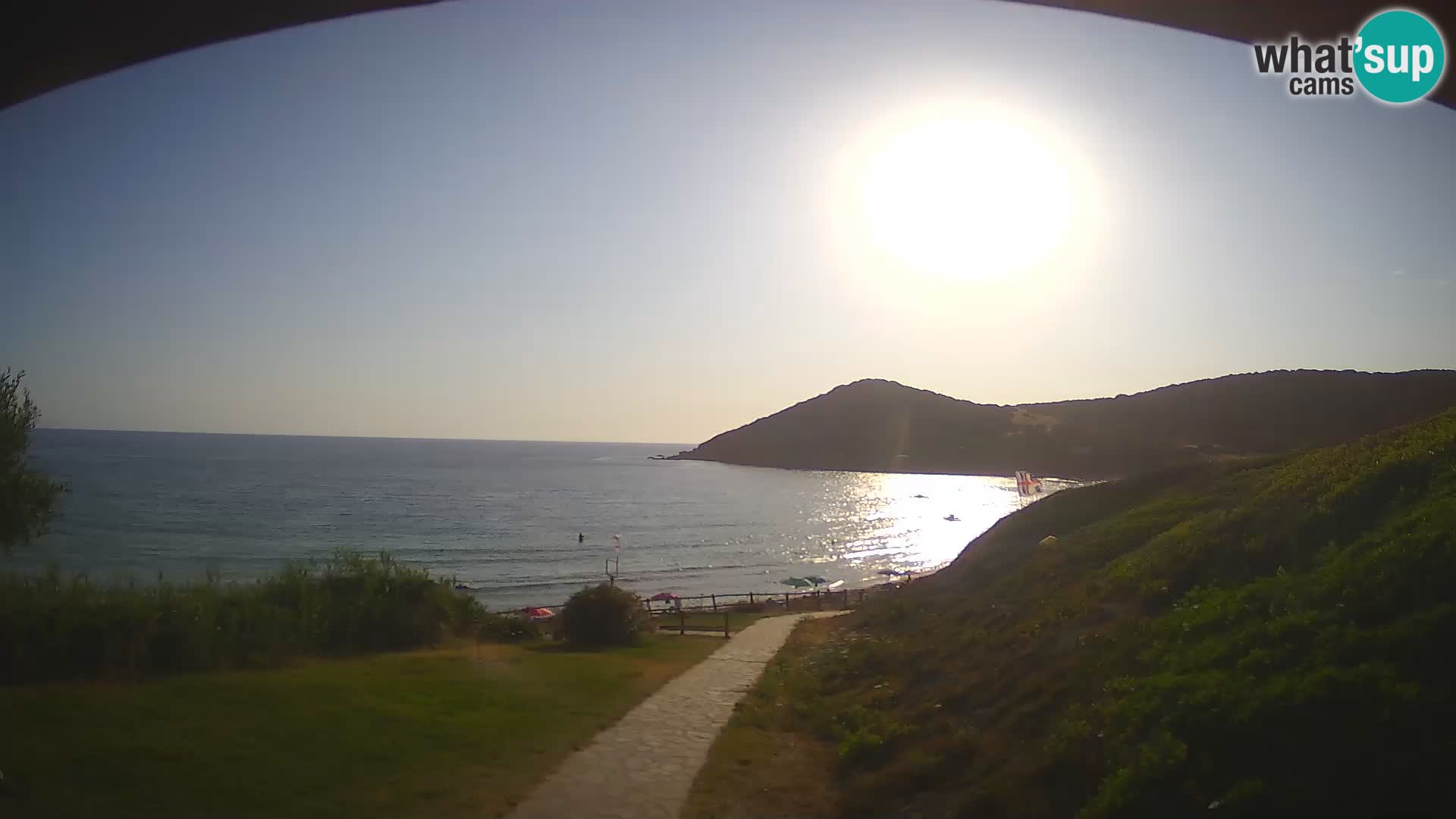 Webcam spiaggia Poglina – Vista dal bar Da Ricciolina – Alghero – Sardegna