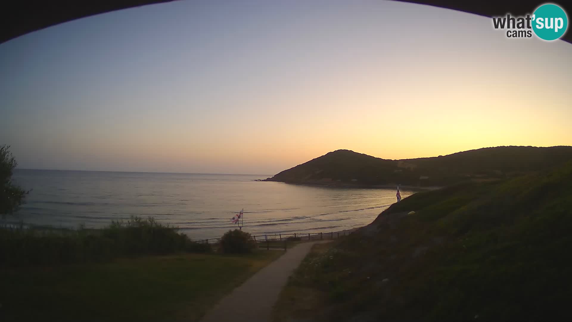 Webcam spiaggia Poglina – Vista dal bar Da Ricciolina – Alghero – Sardegna