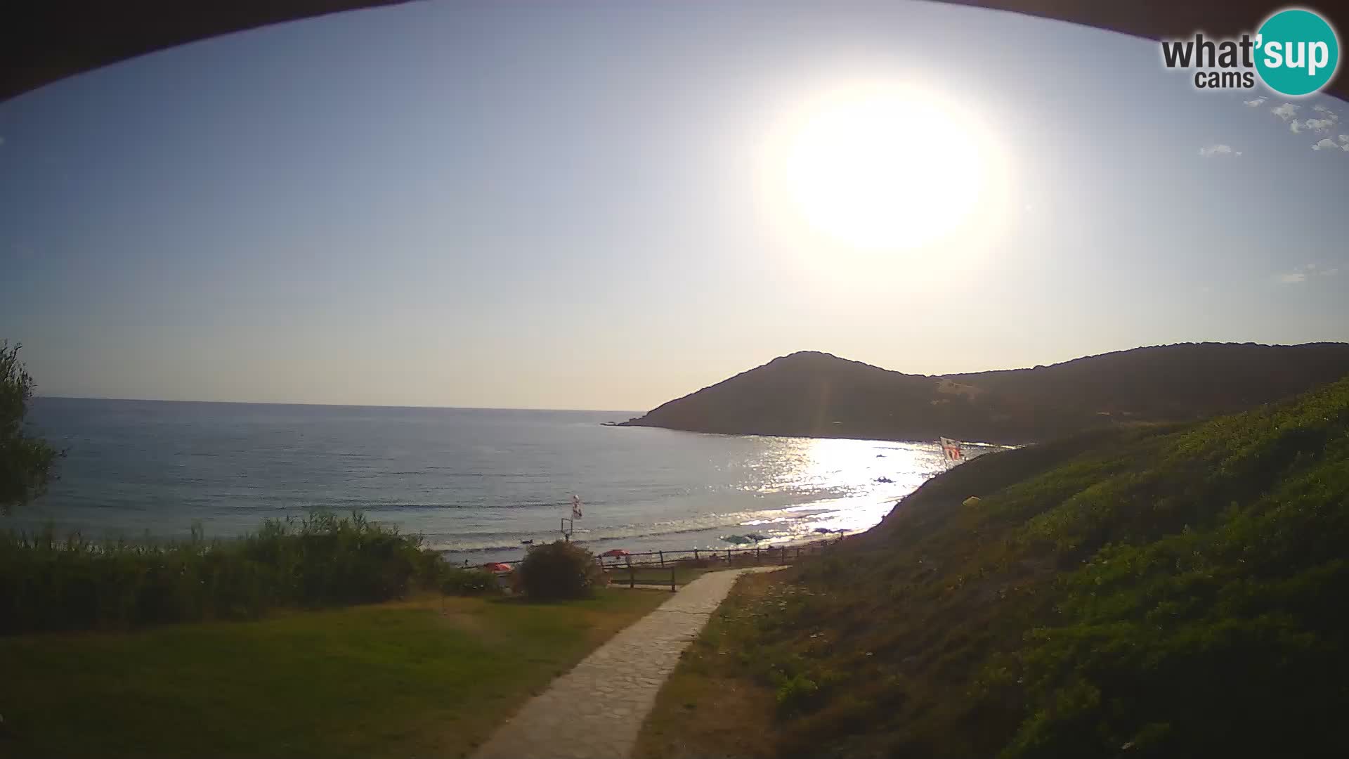 Spletna kamera plaža Poglina – Da Ricciolina – Alghero – Sardinija