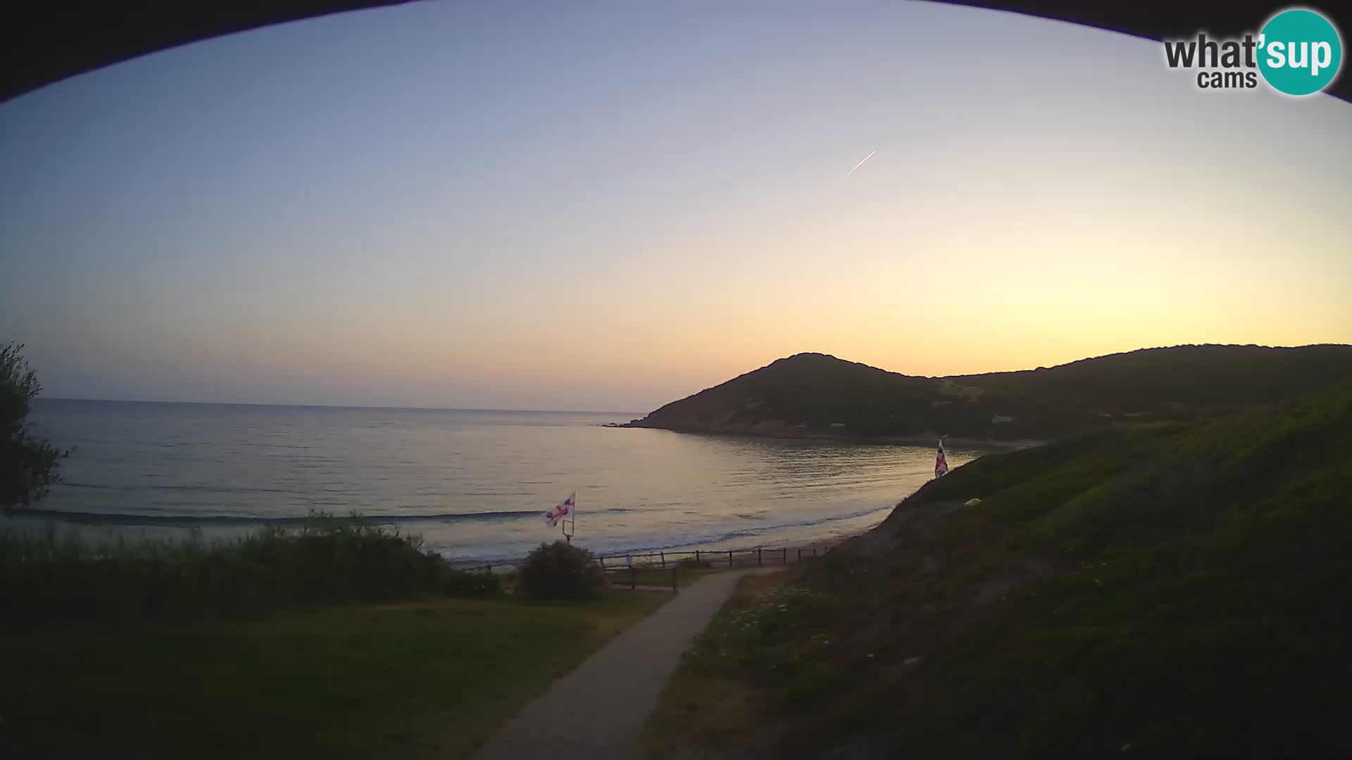 Spletna kamera plaža Poglina – Da Ricciolina – Alghero – Sardinija