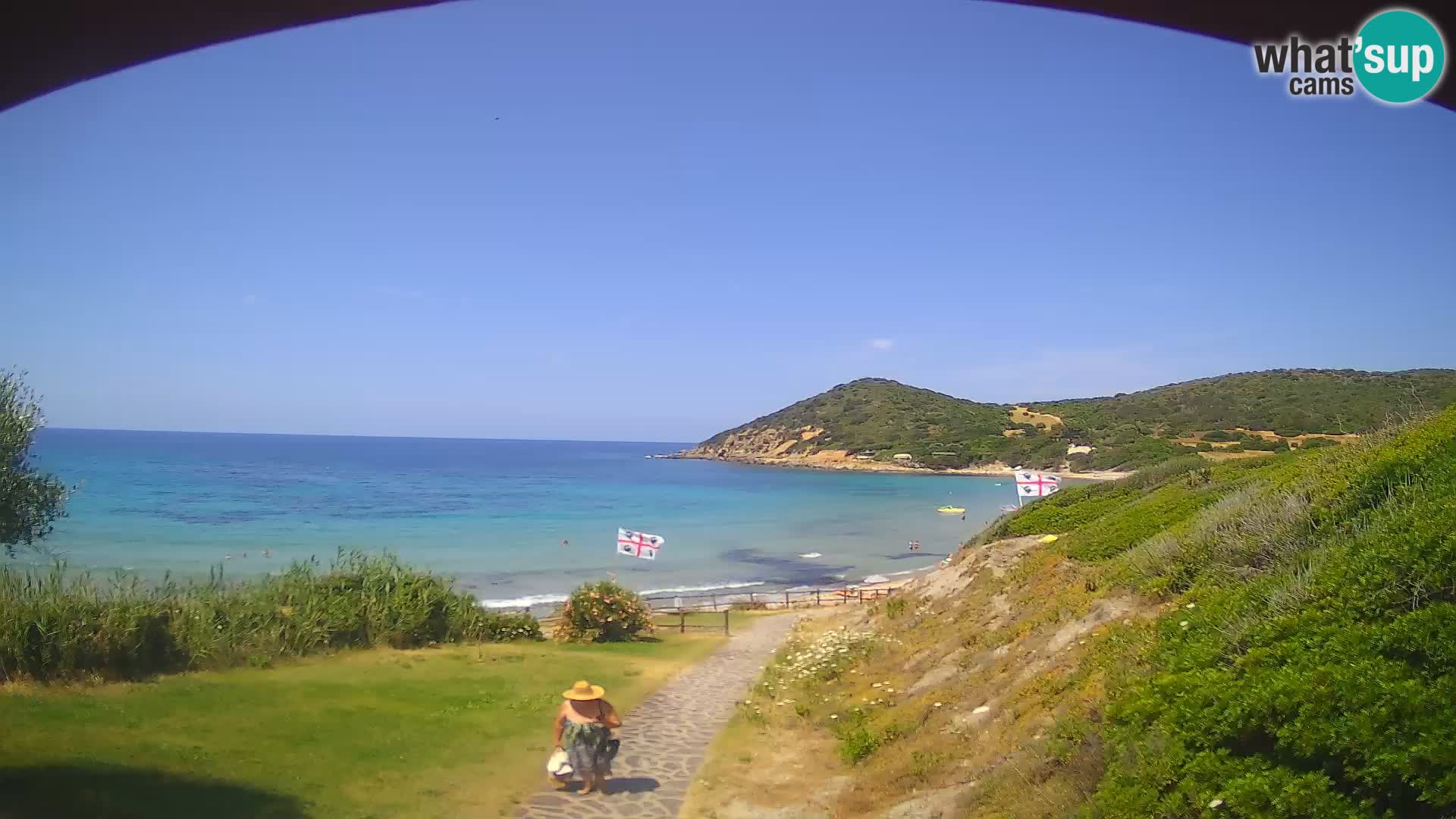 Webcam spiaggia Poglina – Vista dal bar Da Ricciolina – Alghero – Sardegna