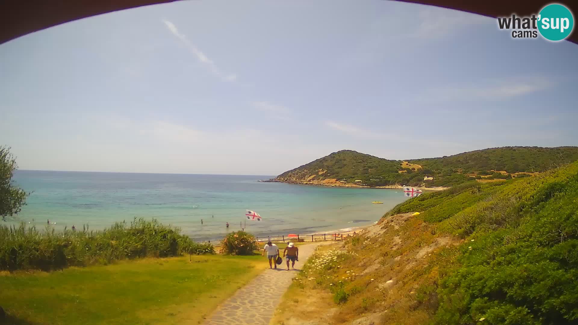 Webcam spiaggia Poglina – Vista dal bar Da Ricciolina – Alghero – Sardegna