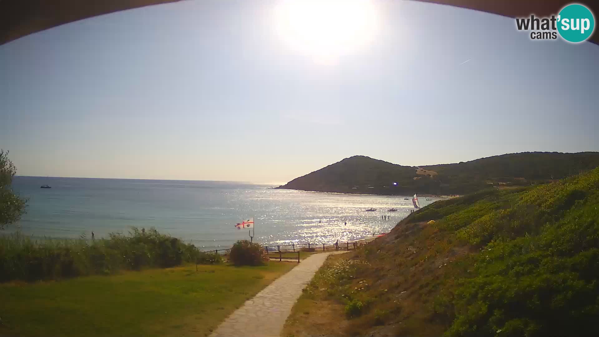 Webcam spiaggia Poglina – Vista dal bar Da Ricciolina – Alghero – Sardegna