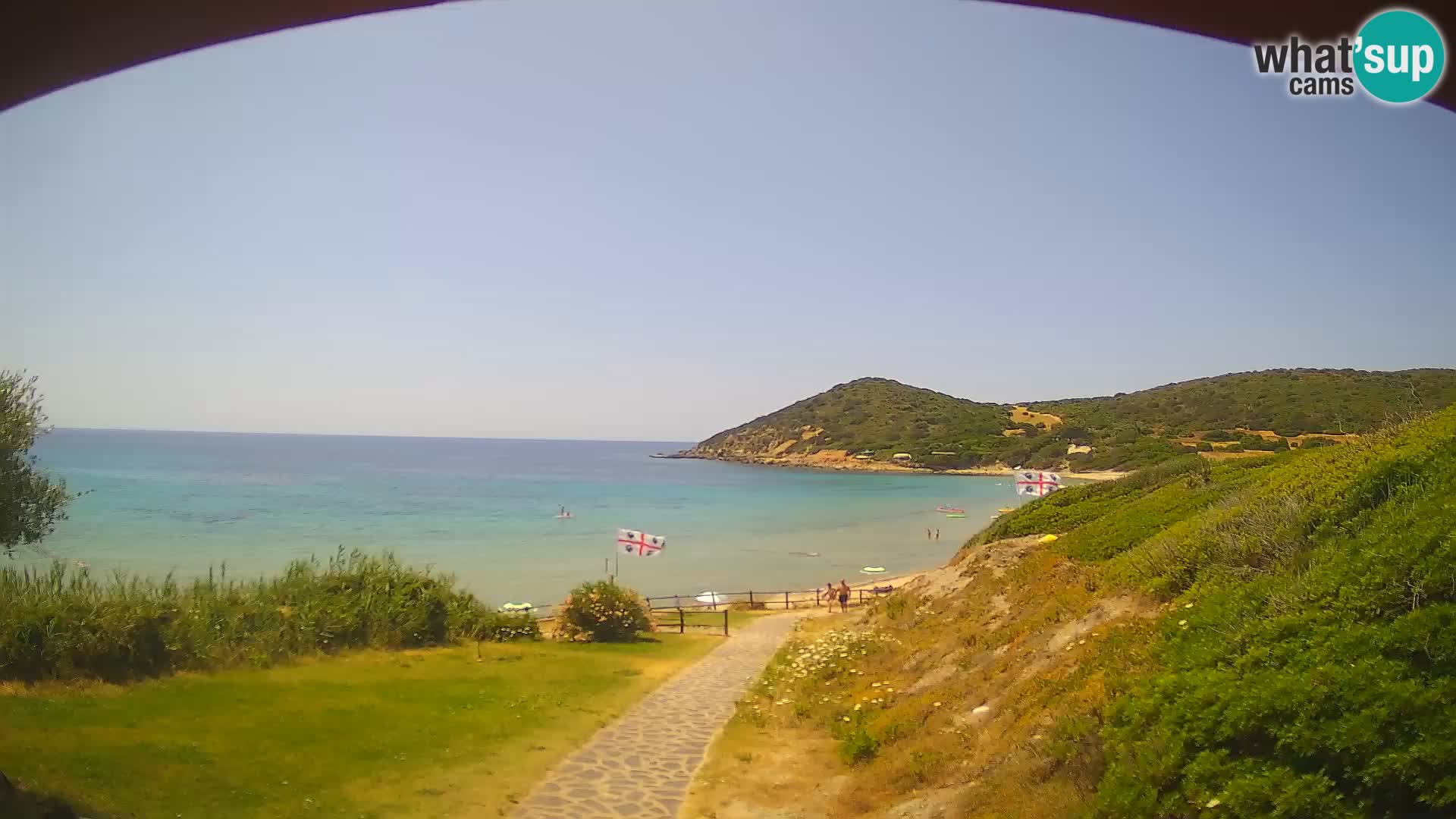 Webcam spiaggia Poglina – Vista dal bar Da Ricciolina – Alghero – Sardegna
