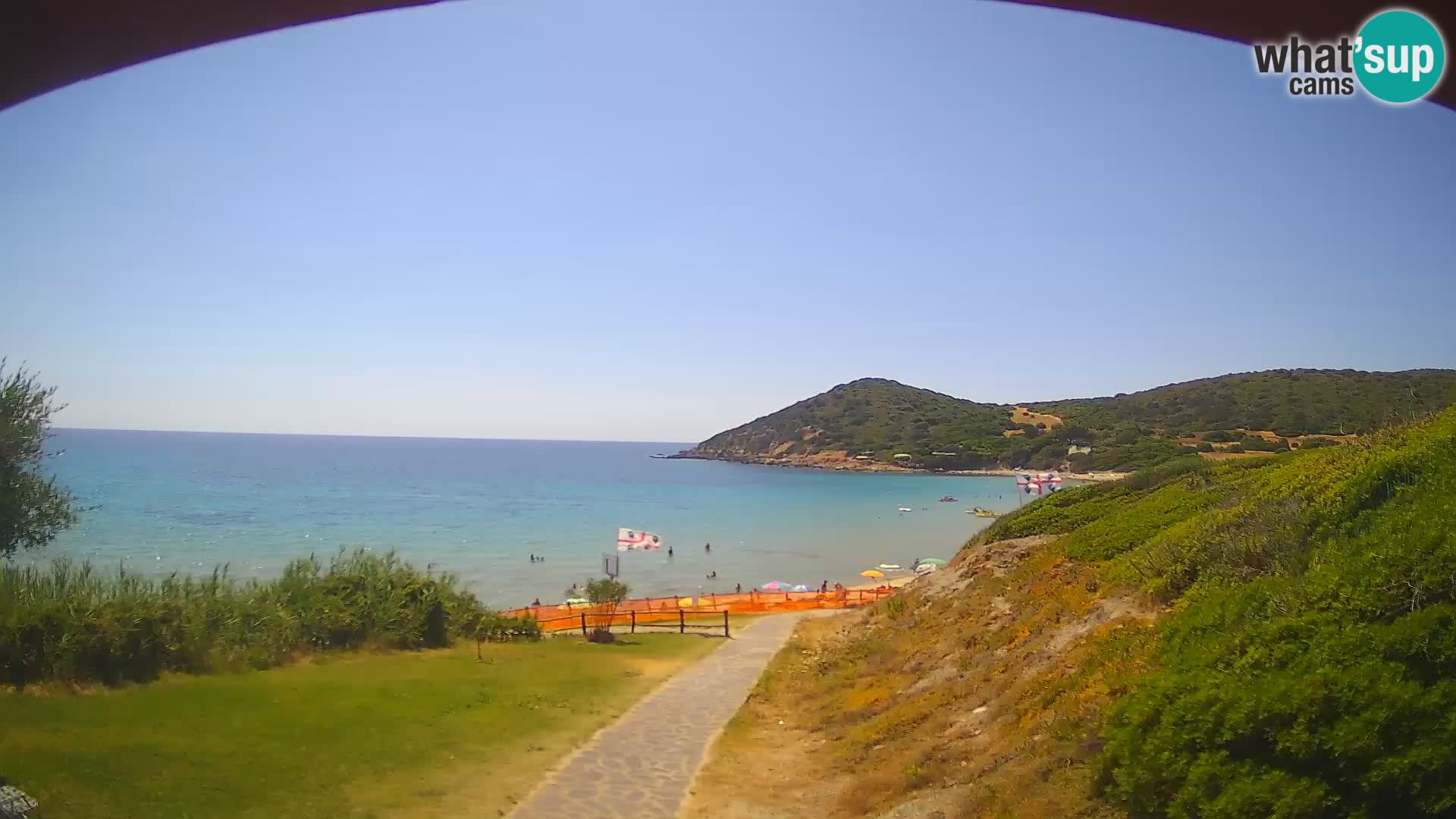 Spletna kamera plaža Poglina – Da Ricciolina – Alghero – Sardinija