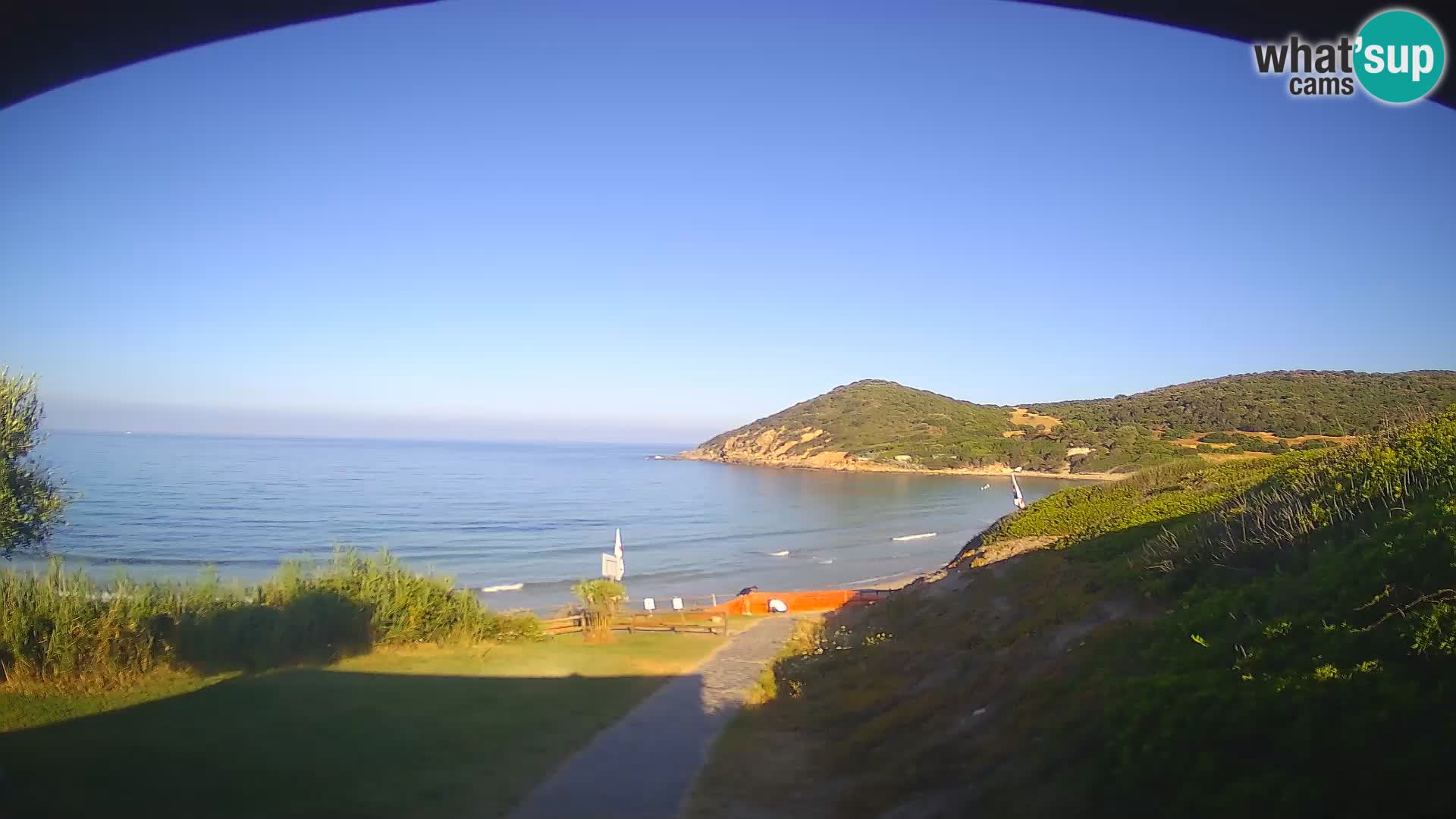 Spletna kamera plaža Poglina – Da Ricciolina – Alghero – Sardinija