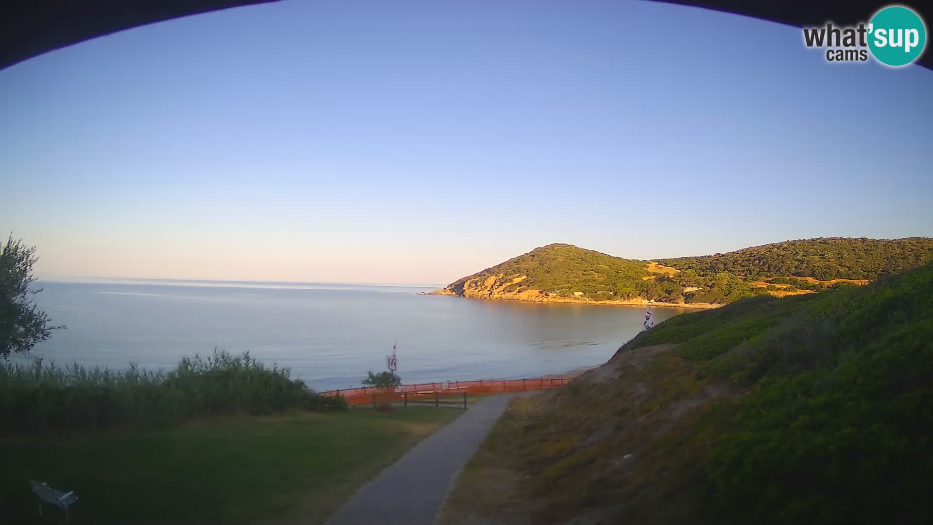 Webcam spiaggia Poglina – Vista dal bar Da Ricciolina – Alghero – Sardegna