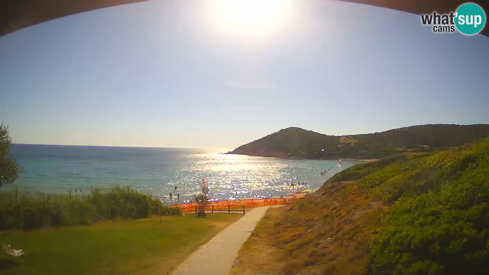Webcam spiaggia Poglina – Vista dal bar Da Ricciolina – Alghero – Sardegna