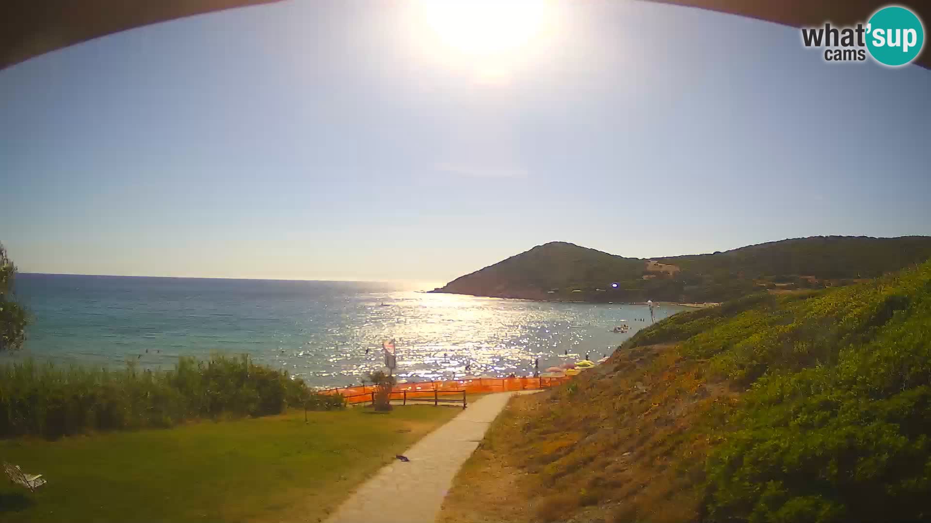 Spletna kamera plaža Poglina – Da Ricciolina – Alghero – Sardinija