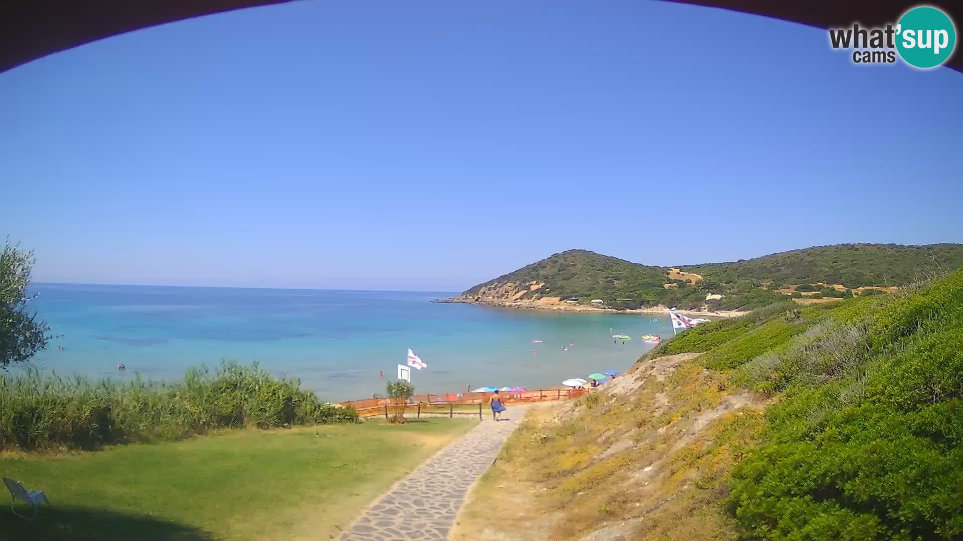 Spletna kamera plaža Poglina – Da Ricciolina – Alghero – Sardinija